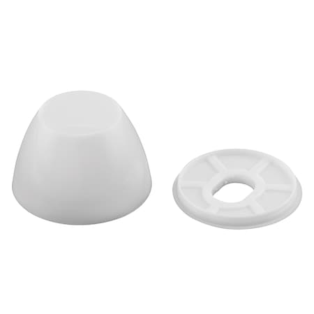 Prime-Line Toilet Bolt Concealer Caps, 2-Piece Includes Flat Washer and Snap-On Cap (25-Sets) MP56543